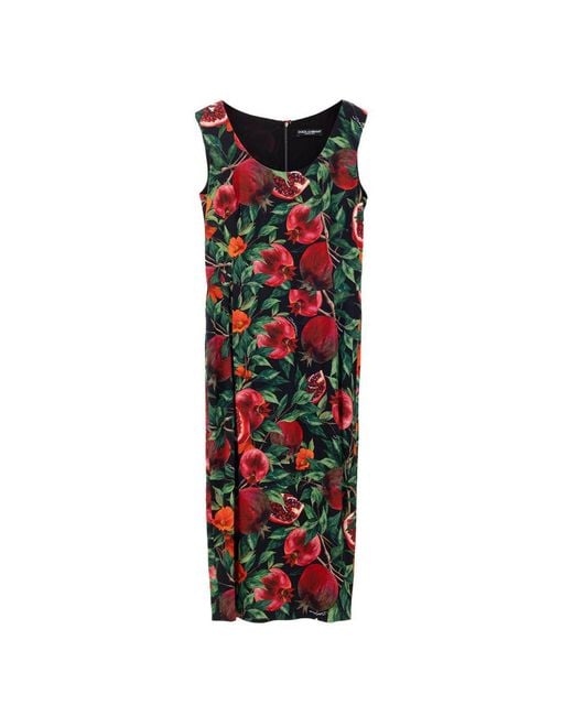 Dolce & Gabbana Red Bicolor Viscose Long Dress for men