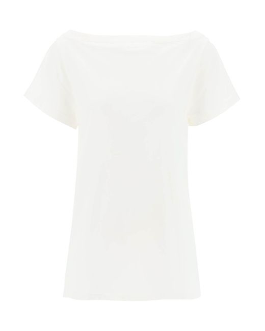 Courreges White Twisted Body T-Shirt