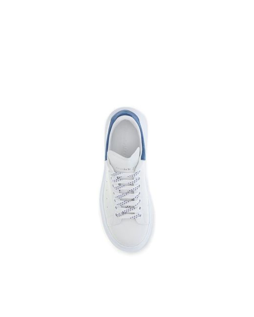 McQueen Blue Leather Sneakers for men