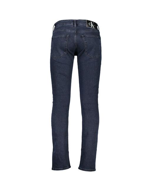 Calvin Klein Blue Elevated Jeans With Signature Contrast Detail for men