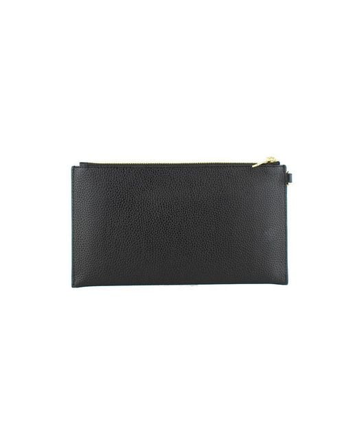 Michael Kors Black Leather Clutch Bag