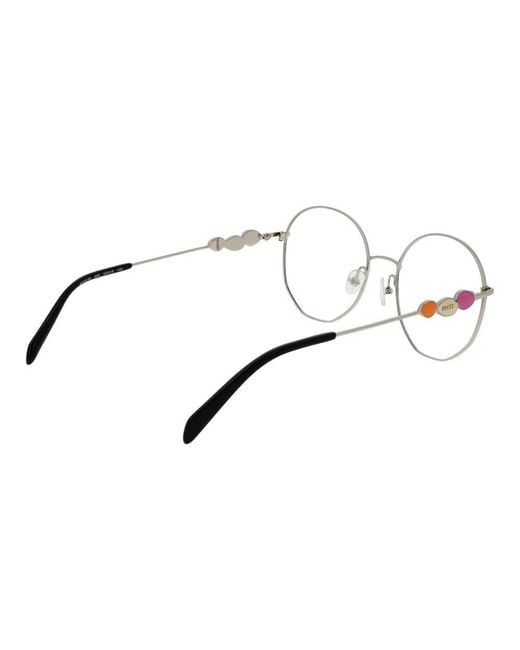 Emilio Pucci Metallic Metal Glasses (Frames) Accessory