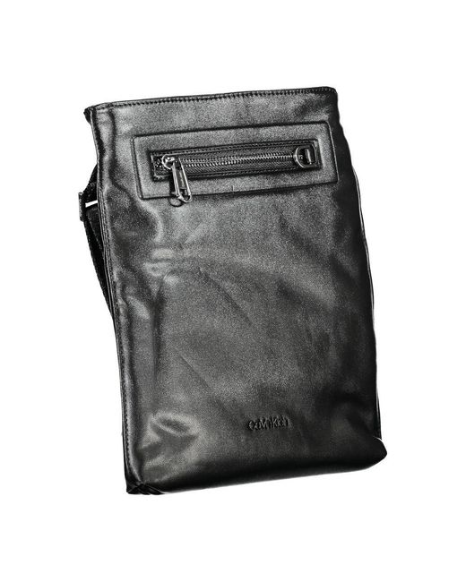 Calvin Klein Black Sleek Shoulder Bag With Contrast Details for men