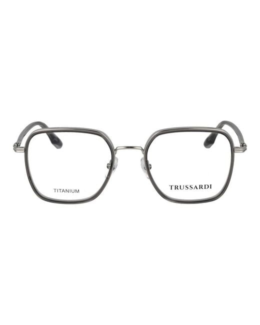 Trussardi Metallic Gray Titanium Glasses (frames)