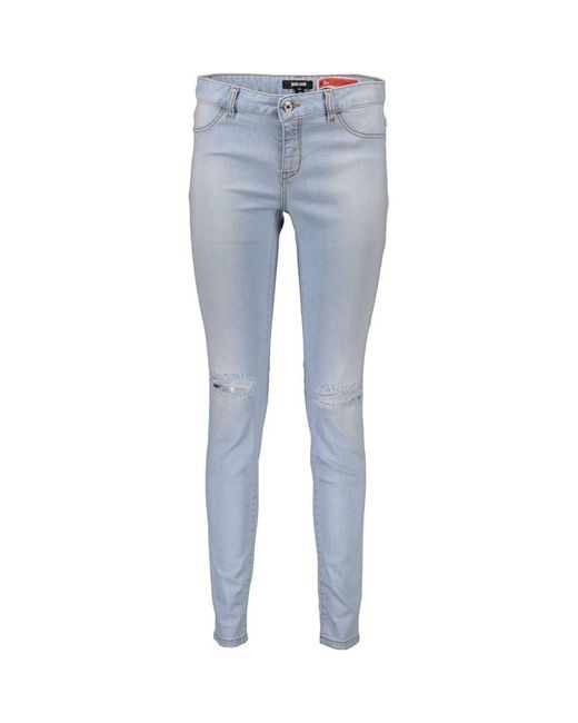 Just Cavalli Blue Cotton Jeans