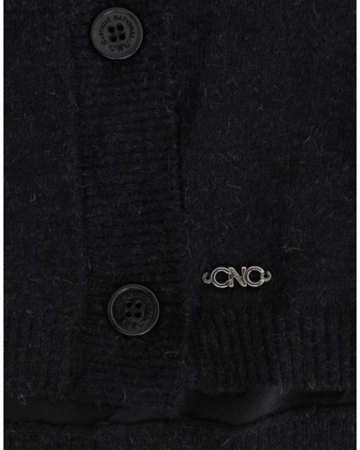 CoSTUME NATIONAL Black Gray Wool Alpaca Cardigan
