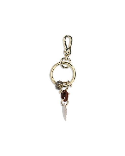 Benedetta Bruzziches Metallic Multicolor Metal Keychain