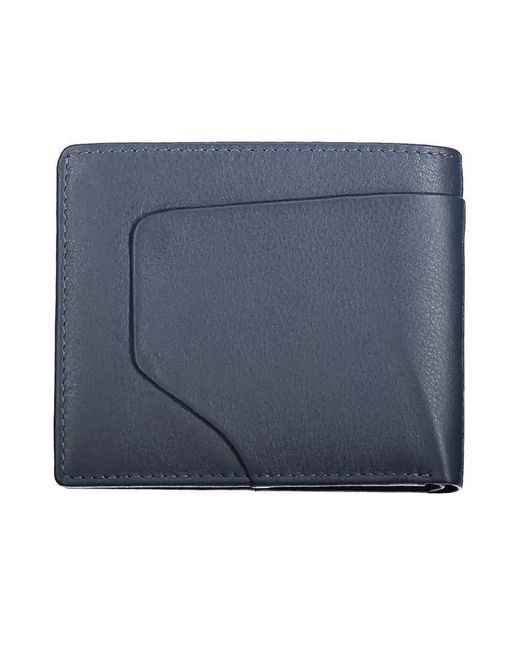 Piquadro Blue Leather Wallet for men