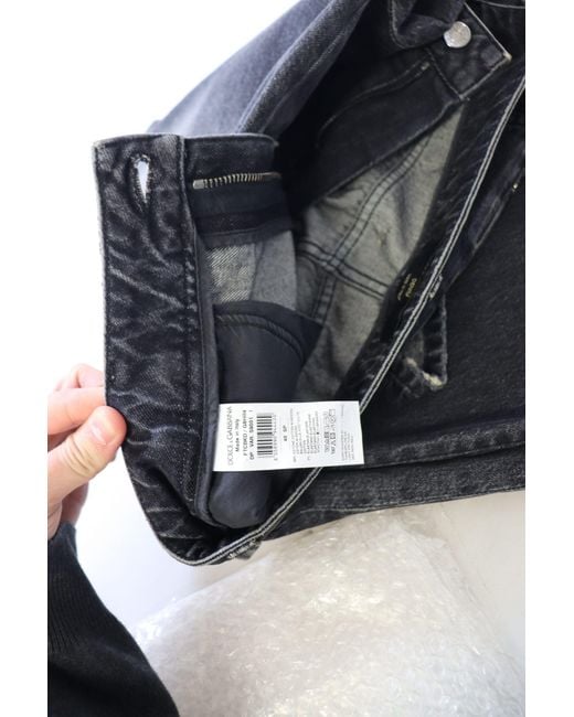 Dolce & Gabbana Black Elegant High Waist Skinny Jean