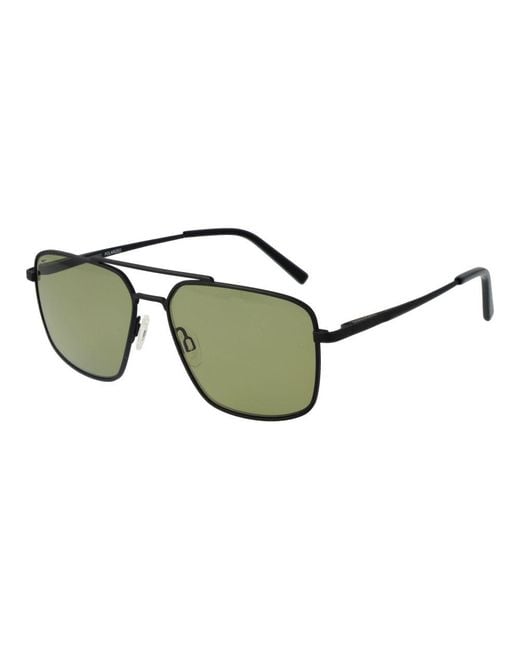 Serengeti Green Black Metal Sunglasses for men