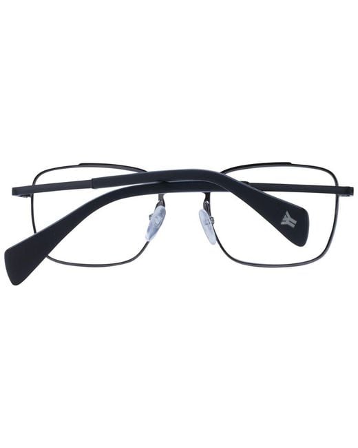 Yohji Yamamoto Black Metal Glasses (frames) for men