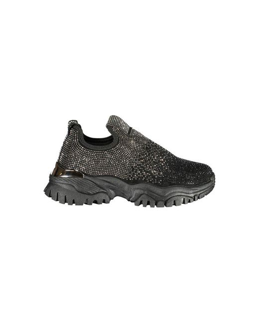 Laura Biagiotti Black Polyurethane Sneaker