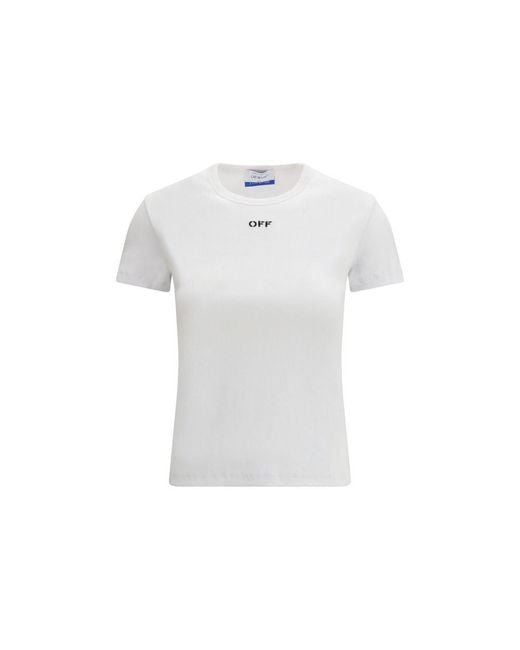 Off-White c/o Virgil Abloh White Cotton T-shirt - It38 | S