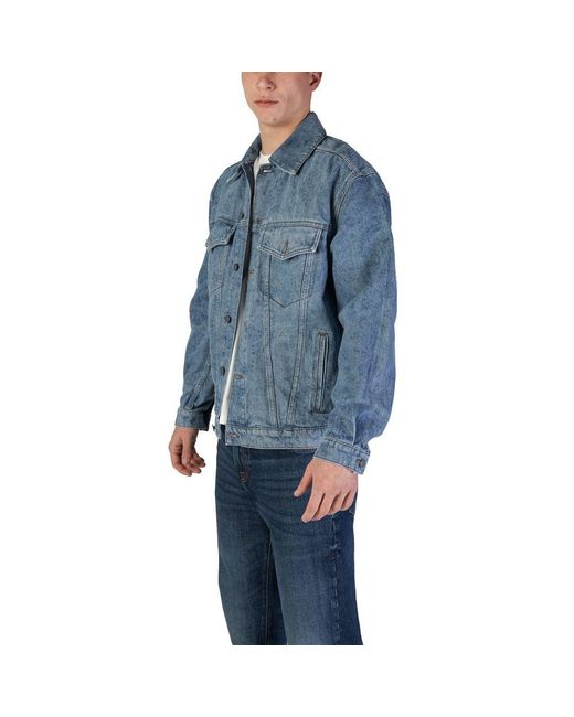 Boss Light Blue Cotton Denim Jacket for men