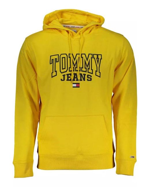 Tommy Hilfiger Yellow Cotton Sweater for men