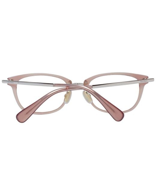 Max Mara Metallic Beige Plastic Glasses (frames)