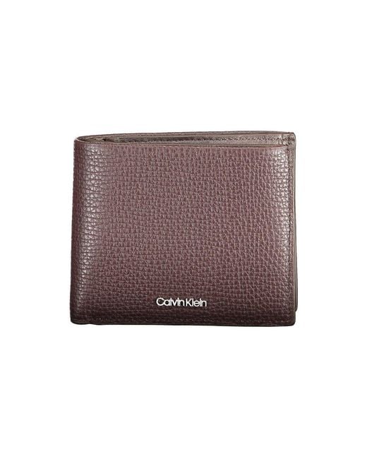 Calvin Klein Brown Leather Wallet for men