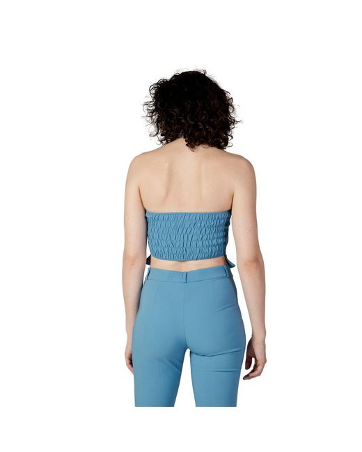 Rinascimento Blue Turquoise Polyester Tops & T