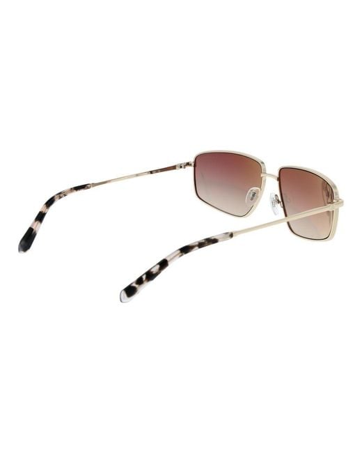 Guess Brown Metal Sunglasses