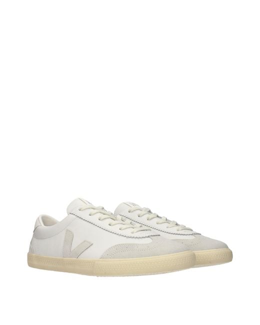 Veja White Leather Sneakers for men