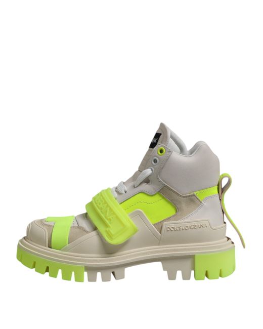 Dolce & Gabbana Green Hightop Fashion Sneakers for men