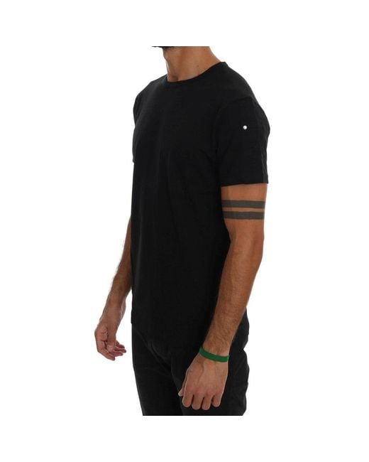 Daniele Alessandrini Black Cotton T for men