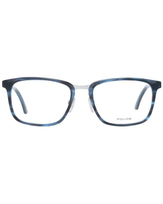 Police Blue Plastic Glasses (frames) for men