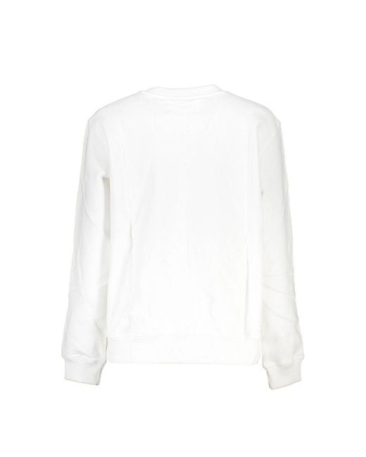 Calvin Klein White Elegant Long Sleeve Sweatshirt