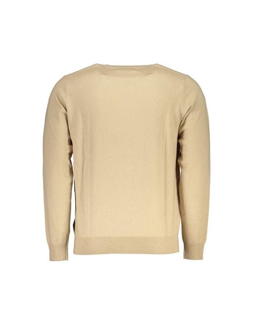Guess Natural Chic Crew Neck Embroidered Sweater for men