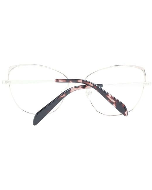 Emilio Pucci Metallic Rose Gold Metal Glasses (frames)
