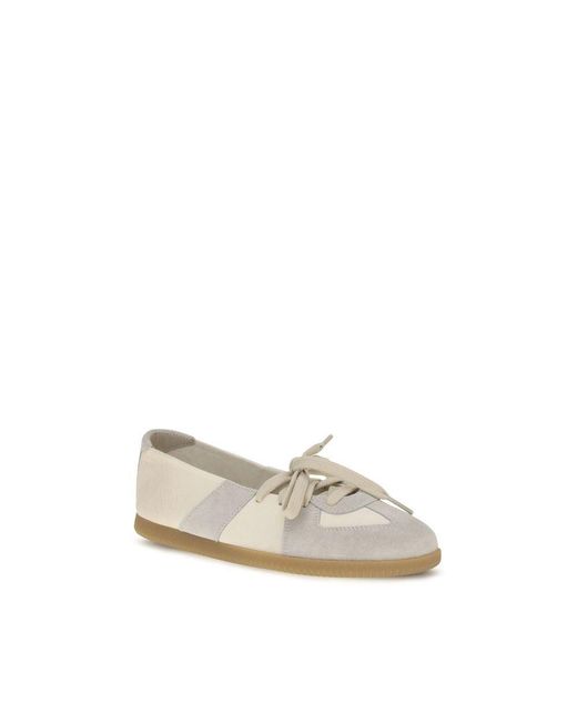 Maison Margiela Natural Beige Calf Leather Bos Taurus Ballet Flats