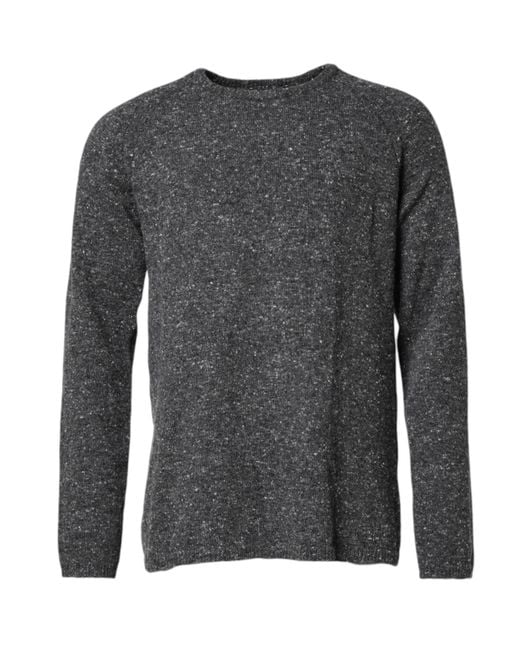 Dolce & Gabbana Gray Wool Knitted Round Neck Pullover Sweater for men