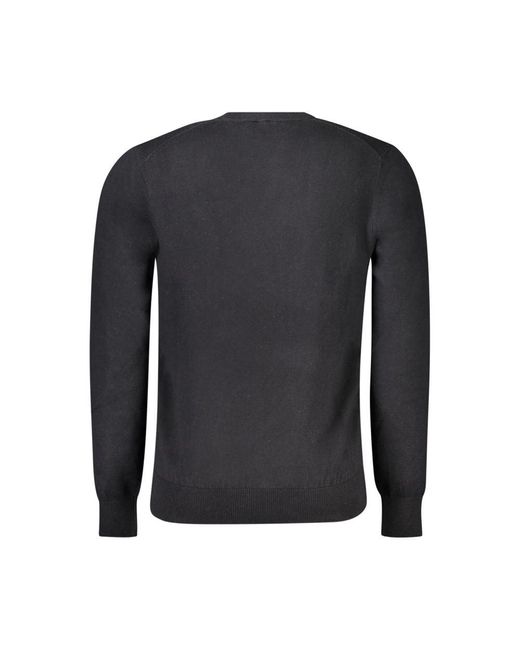 North Sails Black Cotton Sweater for men