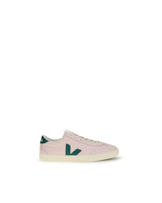 Veja White Multicolor Calf Leather Bos Taurus Low Top Sneakers