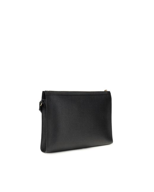 Thom Browne Black Shoulder Strap Pouch for men