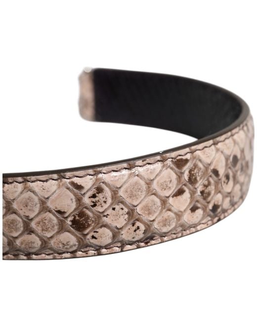 Dolce & Gabbana Black Cream Exotic Leather Bag Shoulder Strap for men