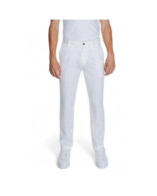 Borghese Brown Cotton Skinny Pants