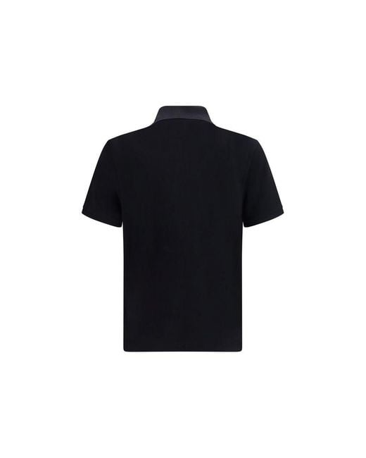 Moose Knuckles Black Cotton Polo Shirt for men