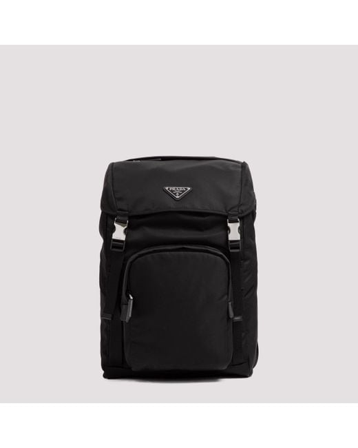 Prada Black Nylon Backpack for men