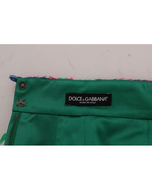 Dolce & Gabbana Black Jacquard Pencil Skirt