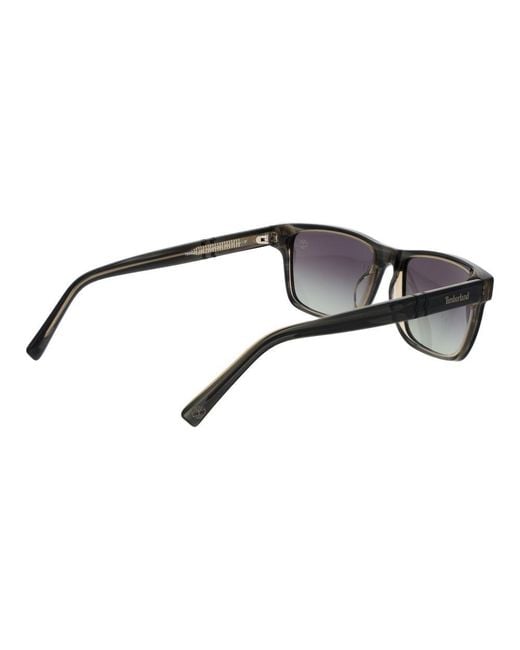 Timberland Black Gray Acetate Sunglasses for men