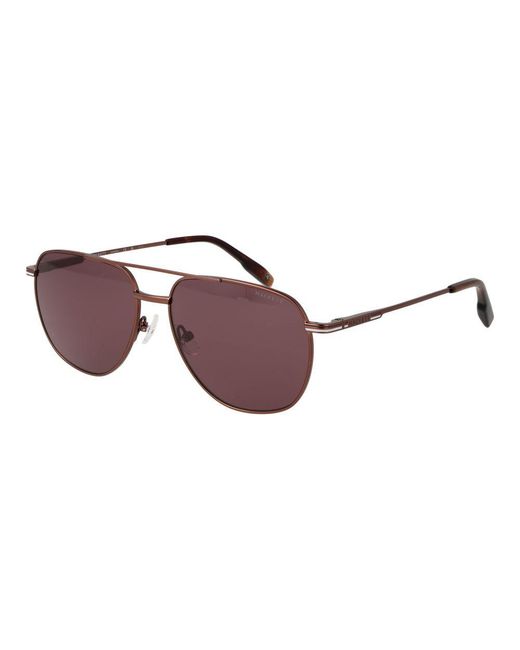 Hackett Brown Metal Sunglasses for men