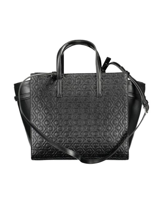 Calvin Klein Elegant Black Recycled Polyester Handbag