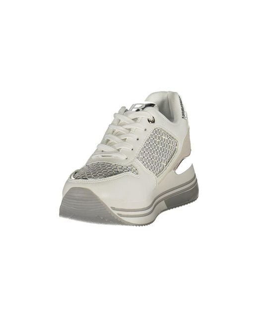 Laura Biagiotti White Bianco Polyurethane Sneaker
