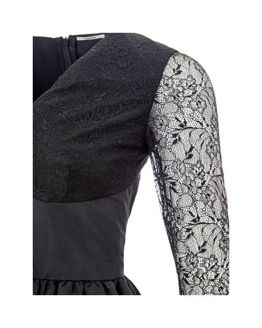Lardini Black Polyester Cocktail Dress