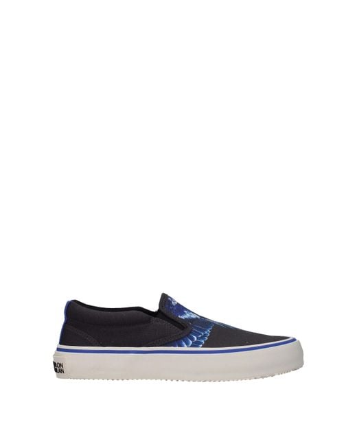 Marcelo Burlon Blue Fabric Slip-On Loafer for men