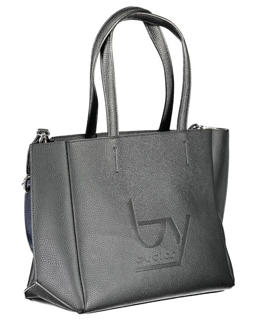 Byblos Gray Chic Dual-Handle Printed Handbag