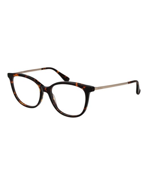 Max Mara Black Brown Acetate Glasses (frames)
