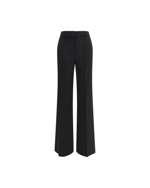 Max Mara Black Wool Flared Pants