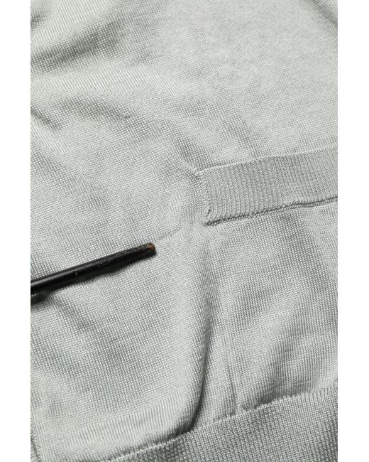 Dolce & Gabbana Gray Green Buttondown Longsleeve Cardigan Sweater